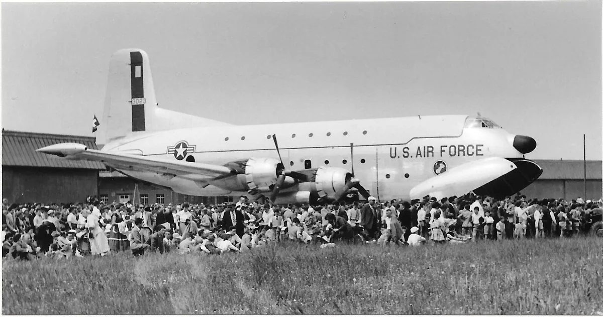 Flugmeeting in Dübendorf 1956.
